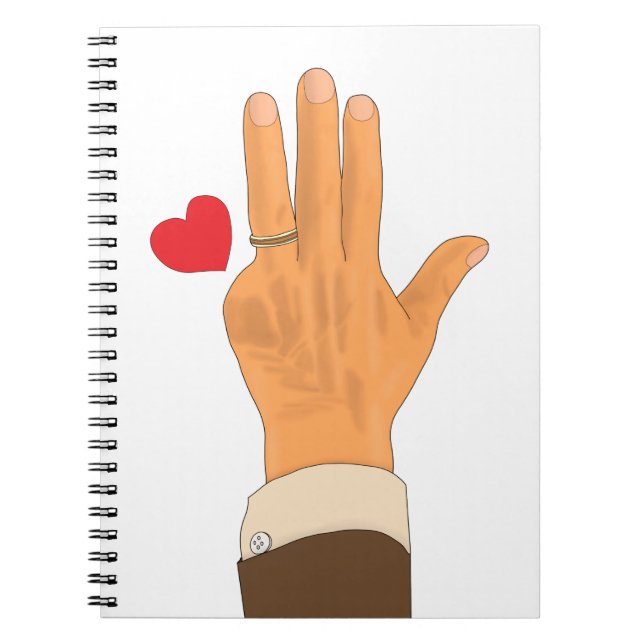 Lula's left hand and a heart notebook (Front)