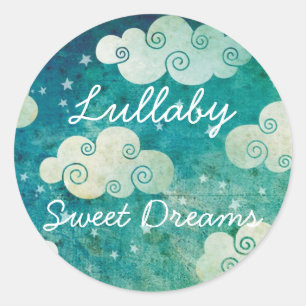 Lullaby Clouds Custom Stickers Labels