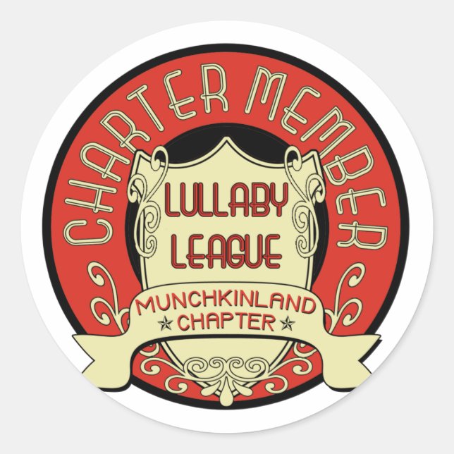 Lullaby League Classic Round Sticker (Front)