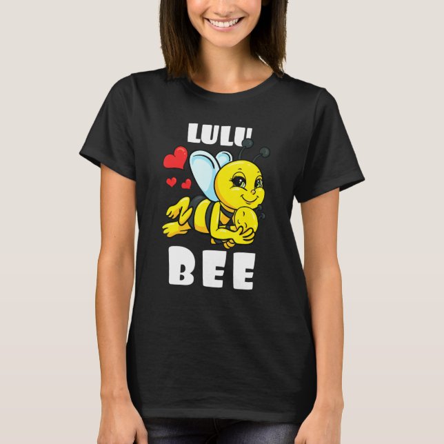 Lulu Bee Matching Family Outfit Baby Announcement T-Shirt (Front)