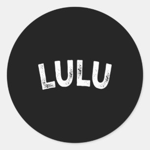 Lulu classic round sticker