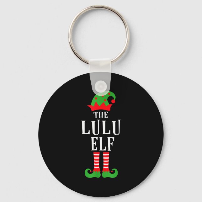 Lulu Elf Family Matching Group Christmas Gift Funn Key Ring (Front)