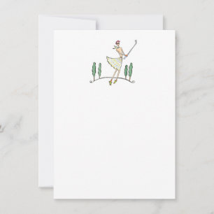 Lulu Notes / Golf Outing / 4.5 x 6.25 Flat Card