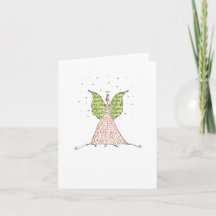 Lulu Notes / Holiday Angel Dove 4 x 5.6 note card