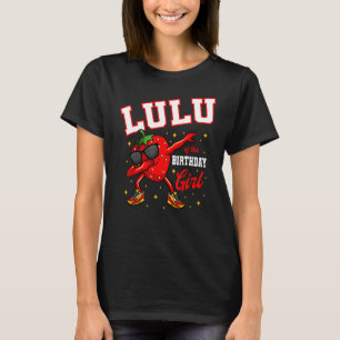 Lulu Of The Birthday Girl Dabbing Strawberry Bday  T-Shirt