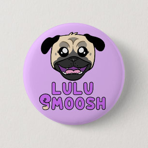 Lulu Smoosh Pug Cartoon Pin