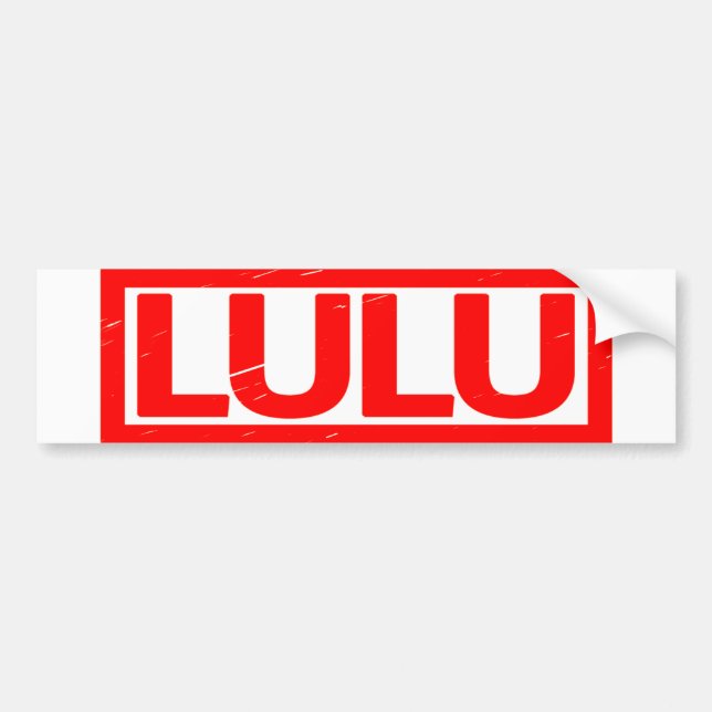 Lulu Stamp Bumper Sticker (Front)