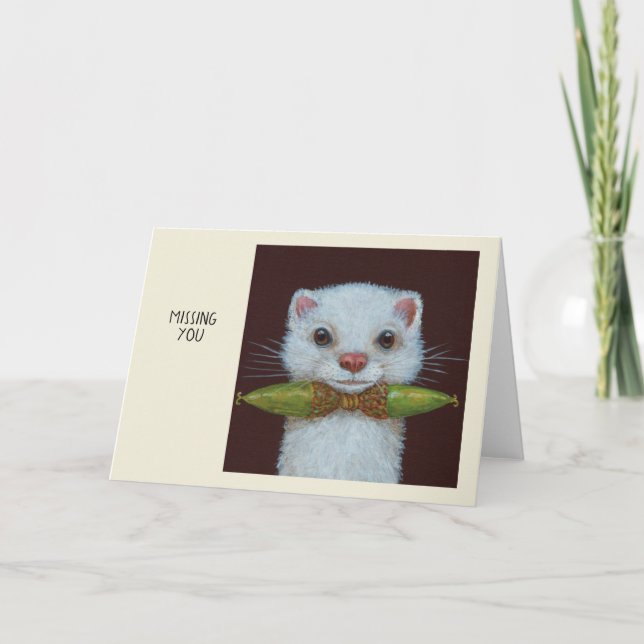 Lulu the ermine card (Front)