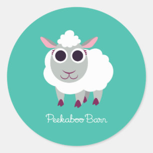 Lulu the Sheep Classic Round Sticker