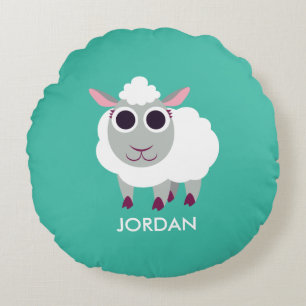 Lulu the Sheep Round Cushion
