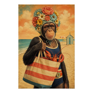 Lulus Day at the beach Poster