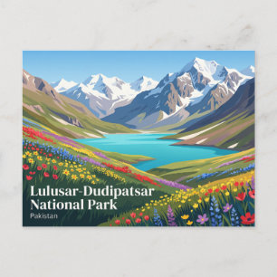 Lulusar-Dudipatsar National Park Pakistan Postcard