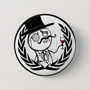 LulzSec Anonymous Logo 6 Cm Round Badge