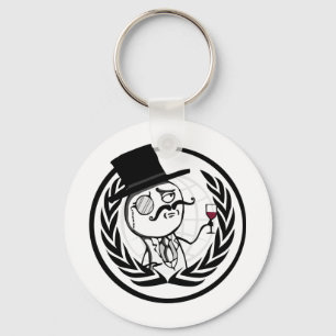 LulzSec Anonymous Logo Key Ring