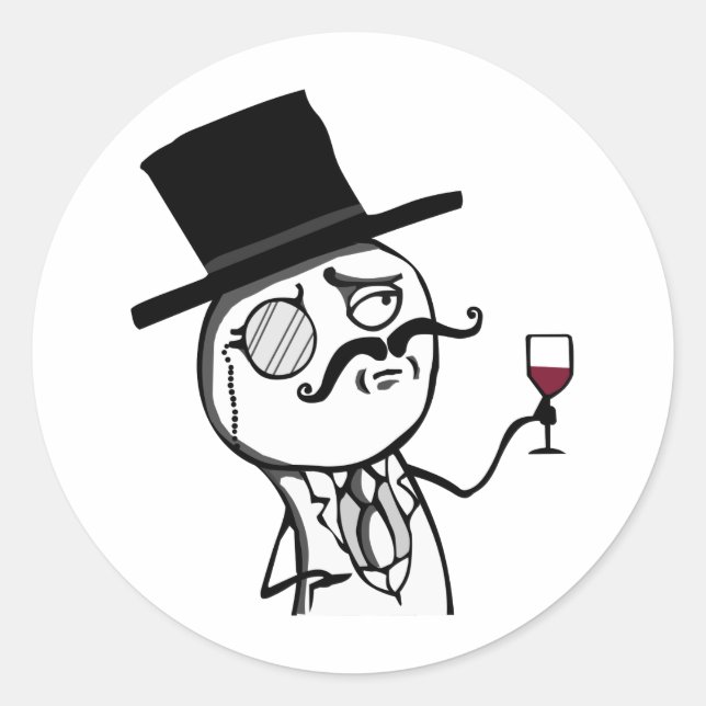 LulzSec Classic Round Sticker (Front)