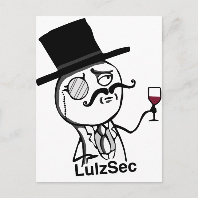 LulzSec Postcard (Front)