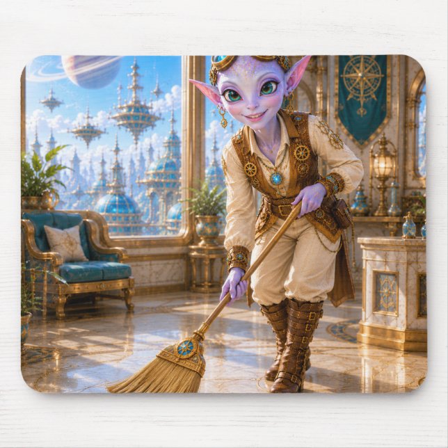 Luma Sweeps the Stardust Mousepad (Front)