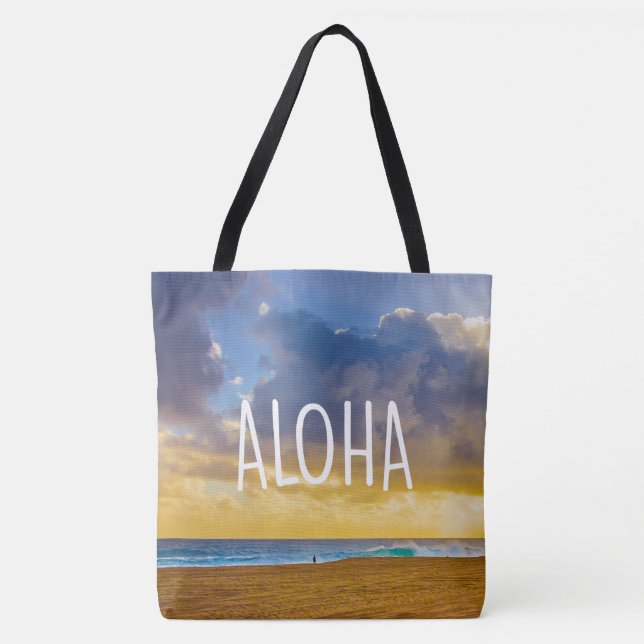 Lumahai Beach, Kauai, Aloha Hawaiian Beach Bag (Front)