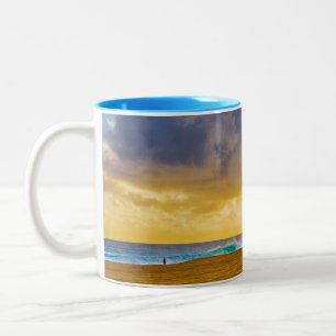 Lumahai Beach, Kauai, Hawaii Two-Tone Coffee Mug