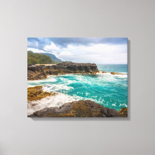 Lumaha'i Beach, Kauai, Hawaiian Photograph Canvas Print