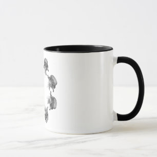 Lumbar Vertebra Starburst Pattern Chiropractic Mug