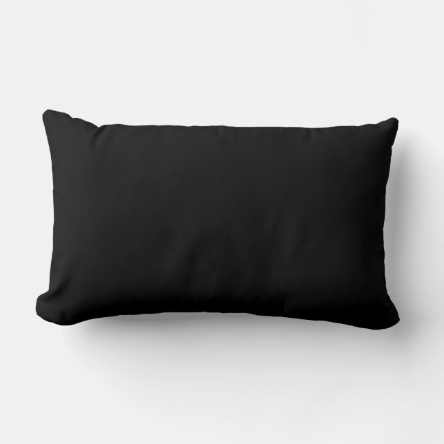 Lumbard Black and White solid colour pillow (Front)