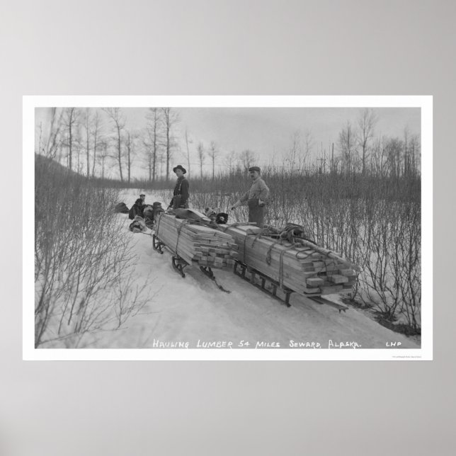 Lumber Dog Seward, Alaska 1917 Poster (Front)