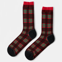 Lumber Jack Red and Green Plaid Pattern Squares