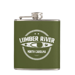 Lumber River, North Carolina Hip Flask