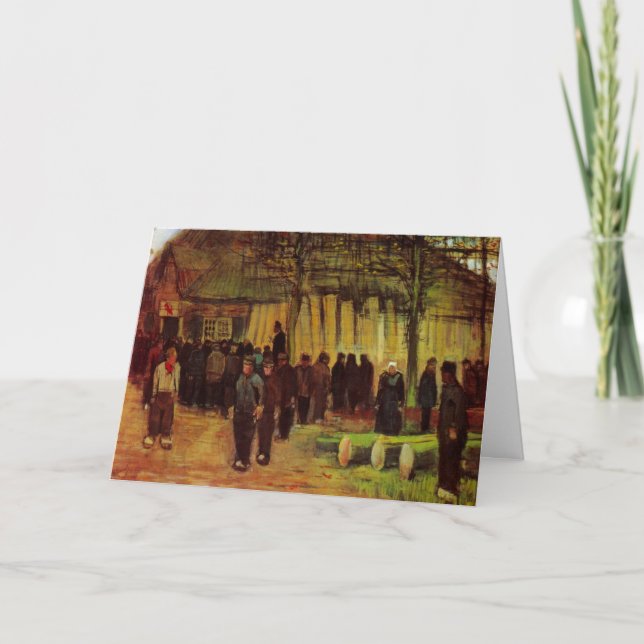 Lumber Sale by Vincent van Gogh Card (Front)