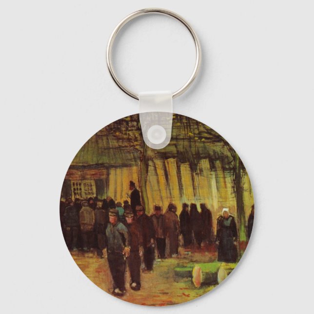 Lumber Sale by Vincent van Gogh Key Ring (Front)