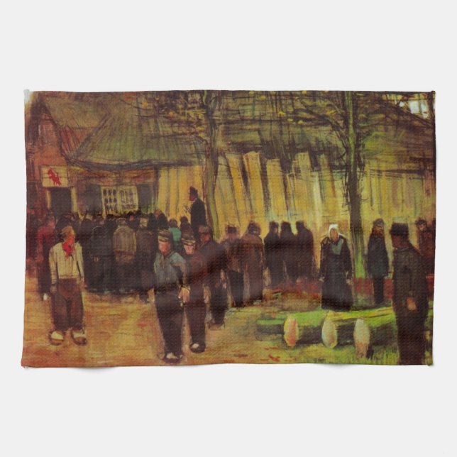 Lumber Sale by Vincent van Gogh Tea Towel (Horizontal)