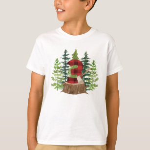 Lumberjack 3rd birthday Buffalo Plaid T-Shirt