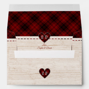 LumberJack and Jill Wedding Couple Shower Envelope