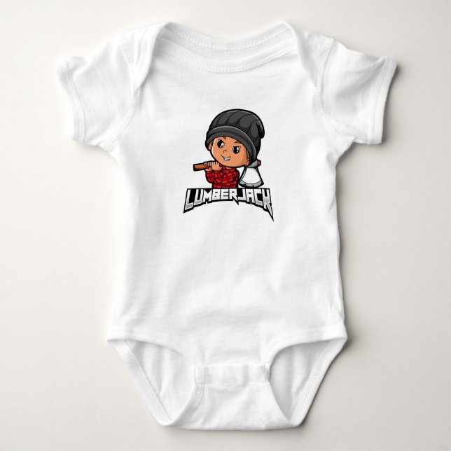 Lumberjack Baby Bodysuit (Front)