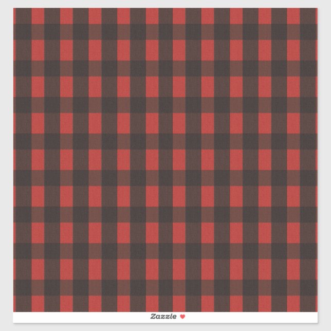 Lumberjack Bear Plaid Vinyl Sticker (Sheet)