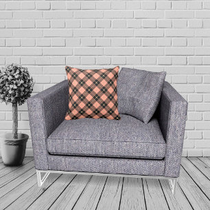 Lumberjack Black Coral PInk Plaid   Cushion