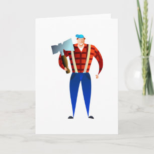 Lumberjack Card