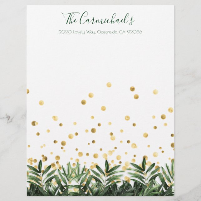 Lumberjack Collection Holiday Stationary Custom Letterhead (Front)