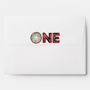 Lumberjack First Birthday Envelopes - Moose Front