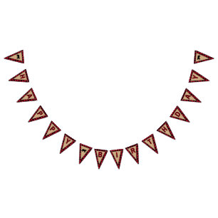 Lumberjack First Birthday, Happy Birthday Bunting