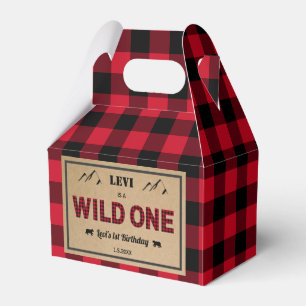 Lumberjack First Birthday, Wild One Favour Box