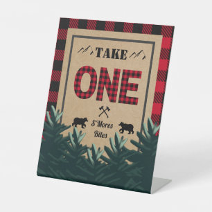 Lumberjack First Birthday, Wild One Favour Sign