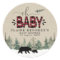 Lumberjack flannel oh baby baby Shower Sticker