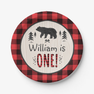 Lumberjack Paper Plate 7" Paper Plate