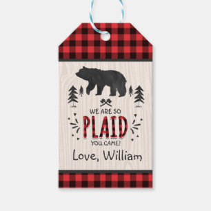 Lumberjack Party Favour Thank You Tag