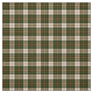 Lumberjack Plaid Green Brown Beige Poly Fabric
