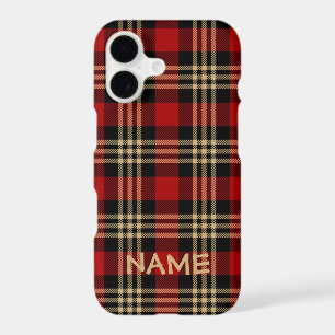 Lumberjack Plaid Pattern Custom Name Case-Mate iPh