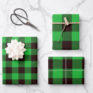 Lumberjack Plaid Wrapping Paper Sheet