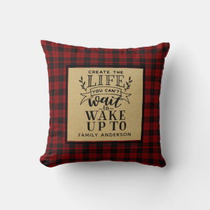 Lumberjack QUOTE Decor Inspirational Saying Named Cushion